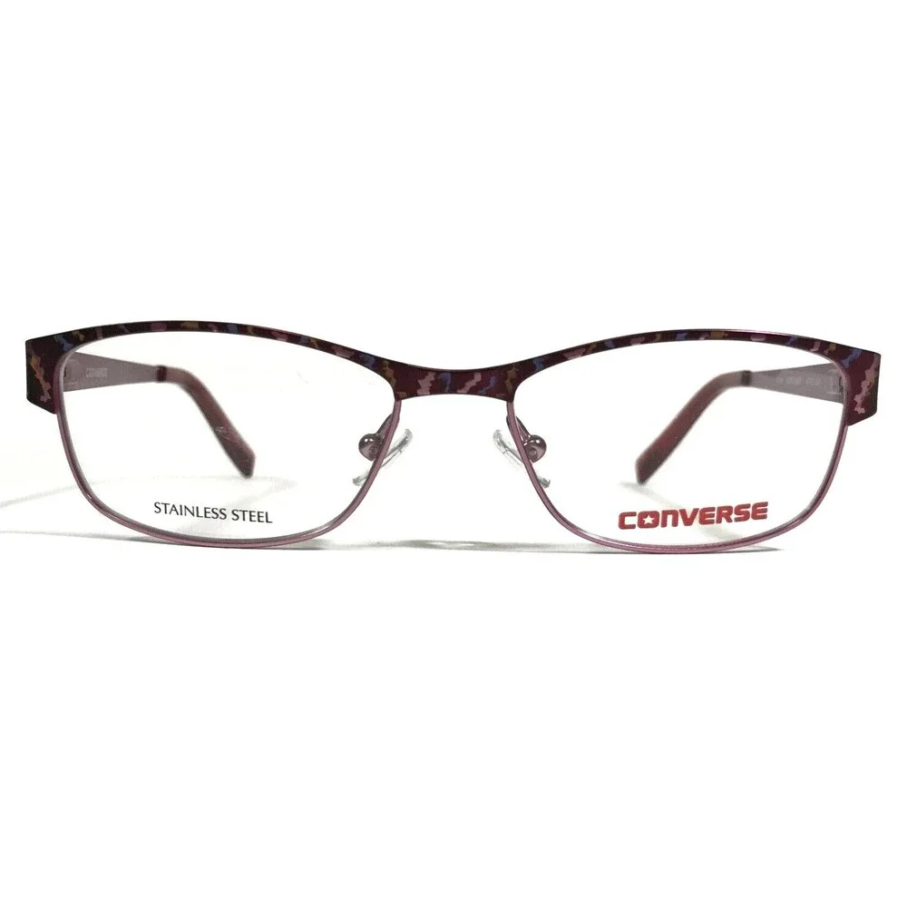 Converse Kids Eyeglasses Frames K014 BURGUNDY Pink Rectangular 47-15-130